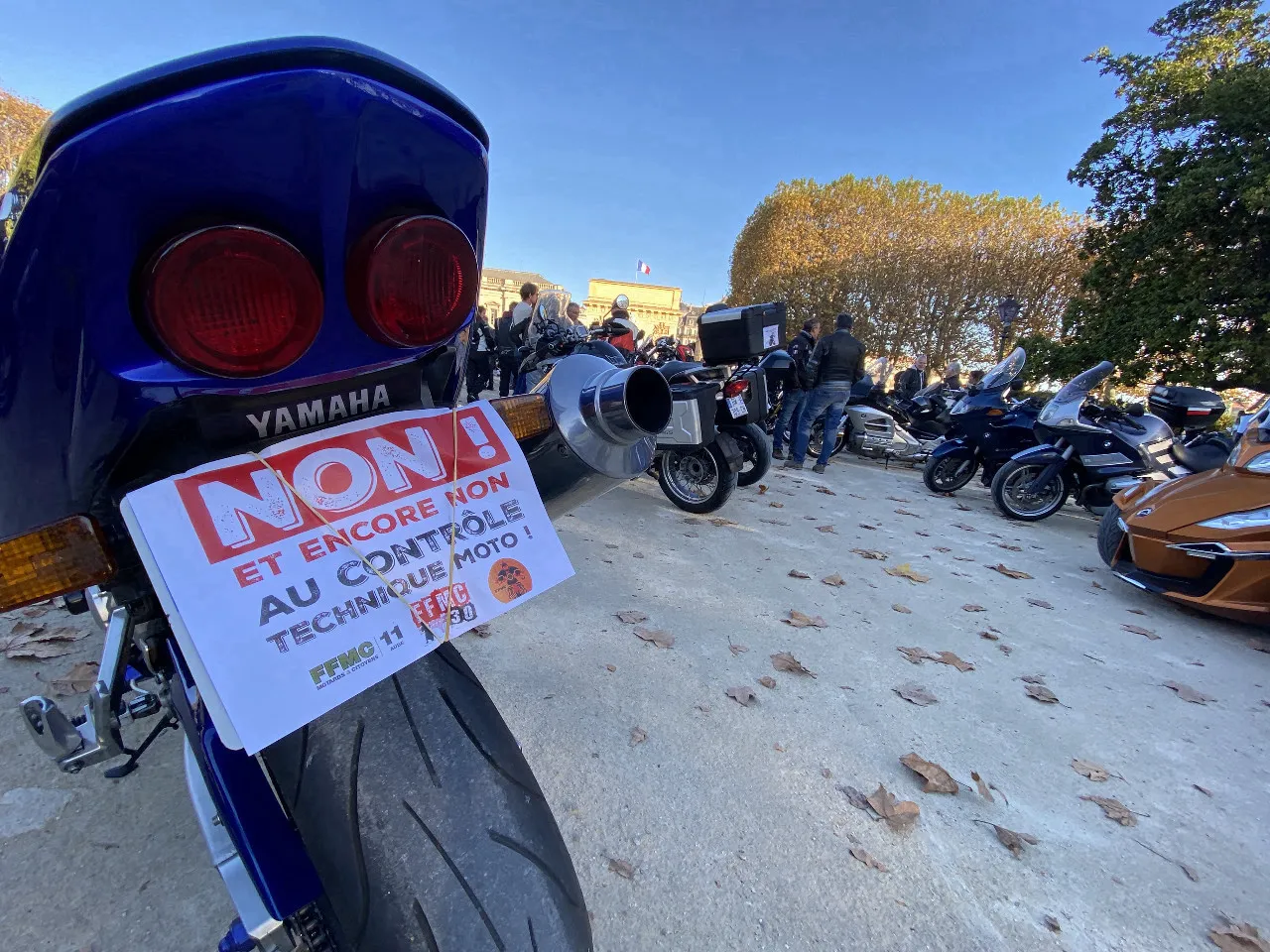 Contrôle Technique Des Deux Roues Une Manifestation à Montpellier