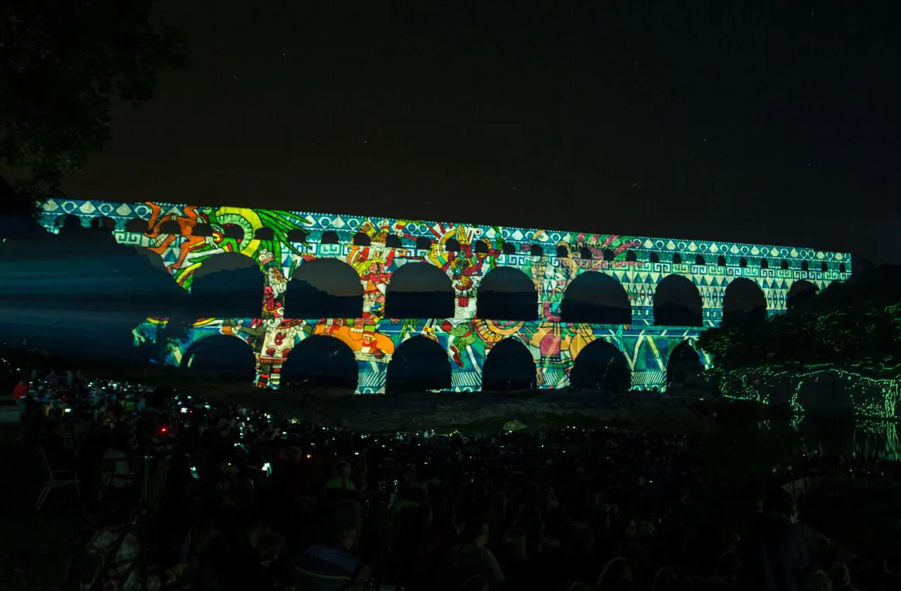 Pont-du-Gard : dernières soirées pour les projections