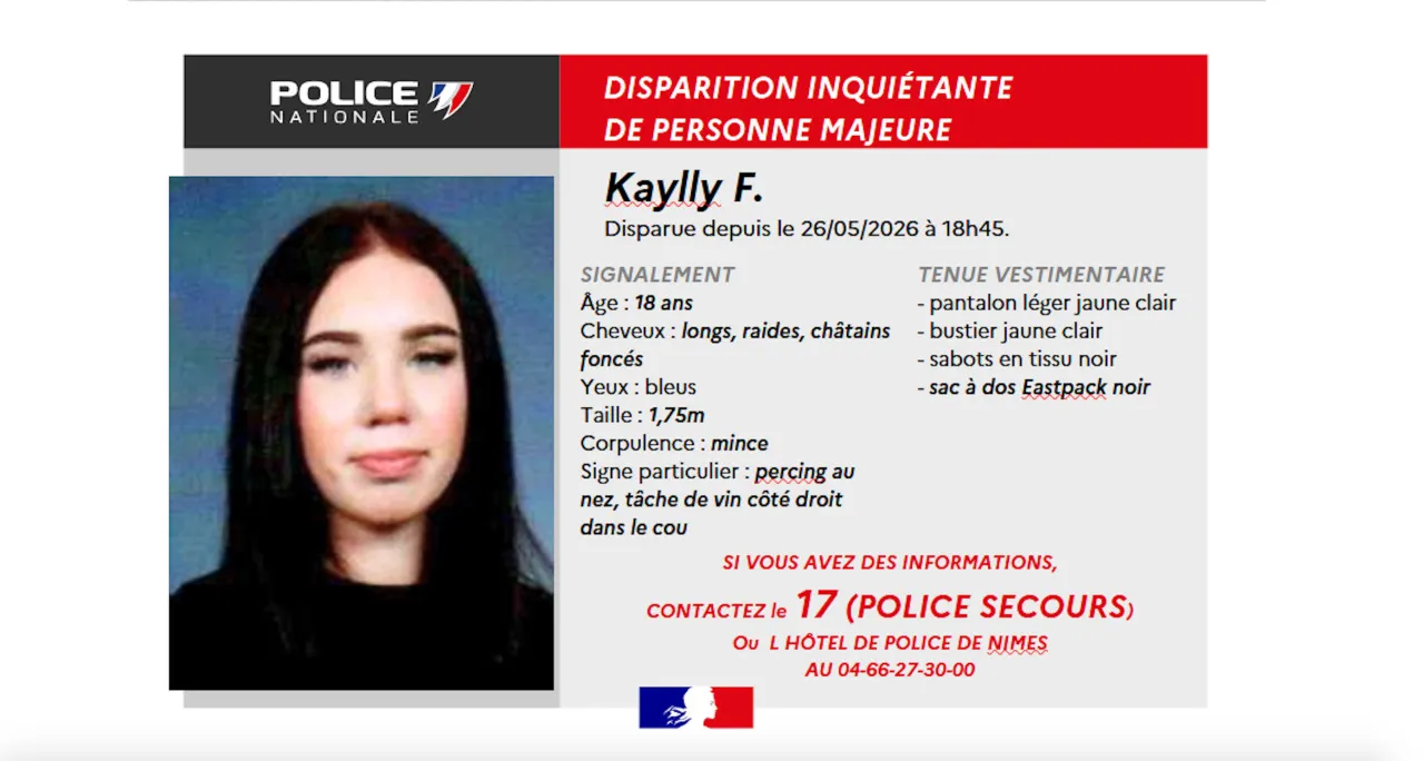 Nîmes. Disparition inquiétante : la police lance un appel à témoins ...